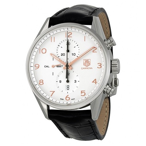 TAG HEUER Carrera Calibre 1887 Chronograph Automatic Silver Dial Men's Watch Item No. CAR2012.FC6235, only   $2845.00, free shipping after using coupon code