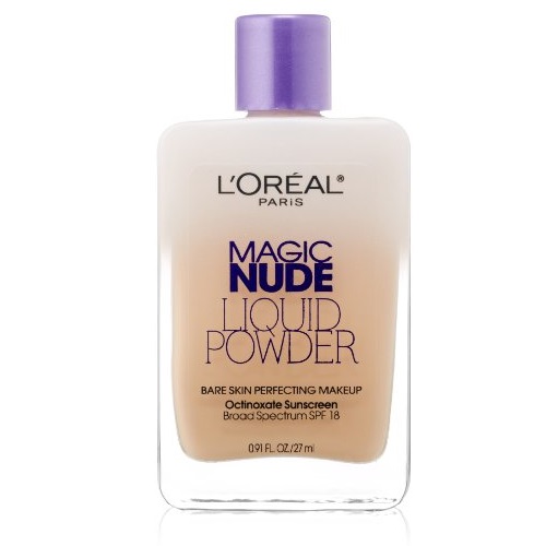 L'Oreal Paris Magic Nude Liquid Powder Bare Skin Perfecting Makeup SPF 18, Light Ivory, 0.91 Ounces, only $6.93, free shipping after using SS