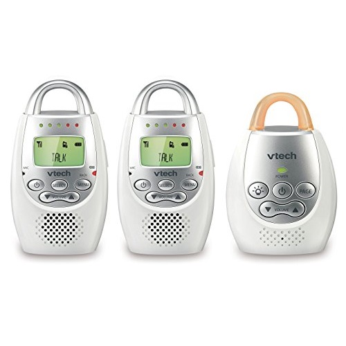 史低价！VTech DM221安全和声音数字音频婴儿监视器，带2个父母终端。原价$59.95，现仅售$28.78，免运费