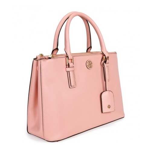 TORY BURCH Robinson Mini Double-Zip Tote - Rose Sachet Item No. 11159741, only $329.00, free shipping