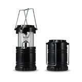 Taotronics® Camping Lantern LED Lantern Camping Light for Camping Hiking Fishing,outages and Emergencies (Collapsible,portable,water-resistant,60lm, Black), $7.99