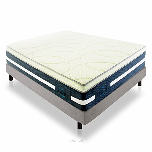 LUCID 16 Inch Plush Memory Foam and Latex Mattress - Four-Layer - Infused with Bamboo Charcoal - Natural Latex and CertiPUR-US Certified Foam - 25-Year Warranty - King, only $639.92 , free shipping