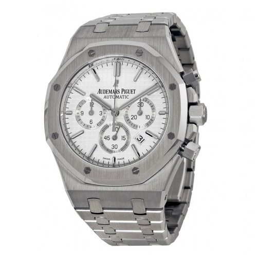 AUDEMARS PIGUET Royal Oak Chronograph Automatic Silver Dial Stainless Steel Men's Watch, only $17,995.00, free shipping
