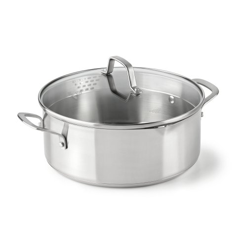 Calphalon Classic Stainless Steel Cookware, Dutch Oven, 5-quart, only $28.04 