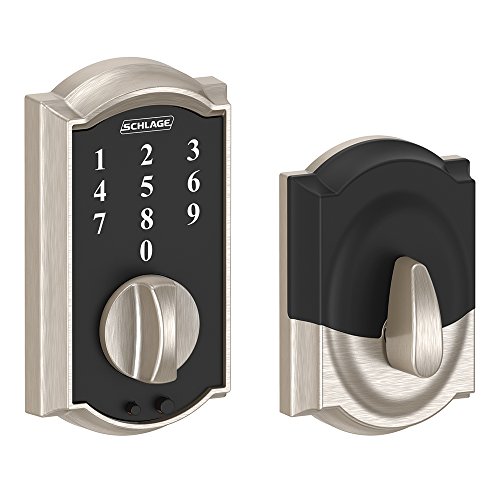 Schlage Touch Camelot Deadbolt (Satin Nickel) BE375 CAM 619, only $92.31, free shipping