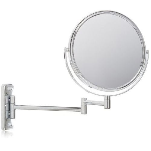 Jerdon 5倍放大 8英寸雙面壁掛式化妝鏡，原價$39.95，現僅售$24.48