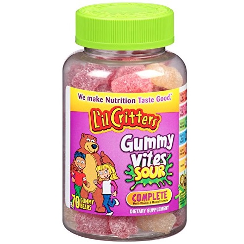 史低价！L’il Critters小熊糖综合维生素软糖，70粒， 现点击coupon后仅售$4.99 