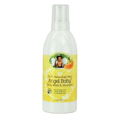 Earth Mama Angel Baby Body Wash & Shampoo Pure Castile Vanilla Orange Soap for Every Body Liter, only  $20.87, free shipping