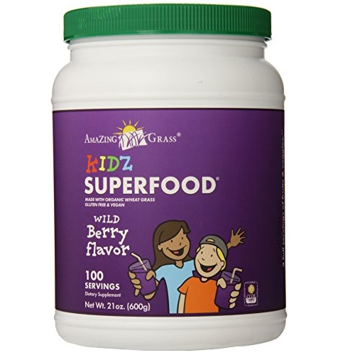 Amazing Grass Kidz Superfood 100 Servings, Berry, 21-Ounce, only $33.42, free shipping after clipping coupon and using SS