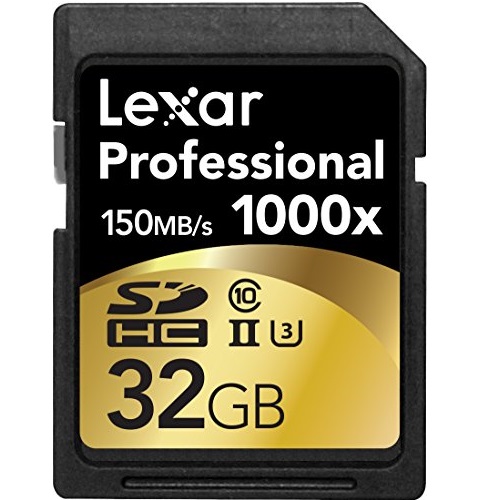 Lexar Professional 1000x 32GB SDHC UHS-II/U3 Card (Up to 150MB/s read) w/Image Rescue 5 Software LSD32GCRBNA1000, only  $17.99