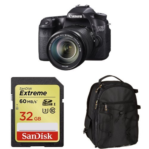 Canon EOS 70D with 18-135mm Lens + Free Accessories, only $1,249.00, free shipping