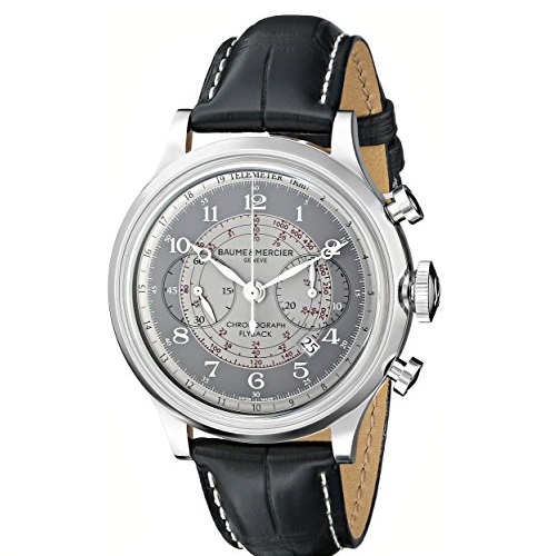 Baume & Mercier名仕 Capeland卡普蘭系列 BMMOA10086飛返計時機械腕錶，原價$7,600.00，現使用折扣碼后僅售$2587.99，免運費 