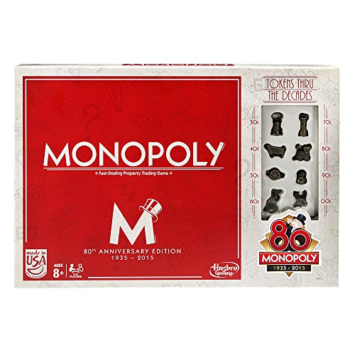 Monopoly 大富翁紙牌遊戲 80周年紀念版，原價$21.99，現僅售$15.99 