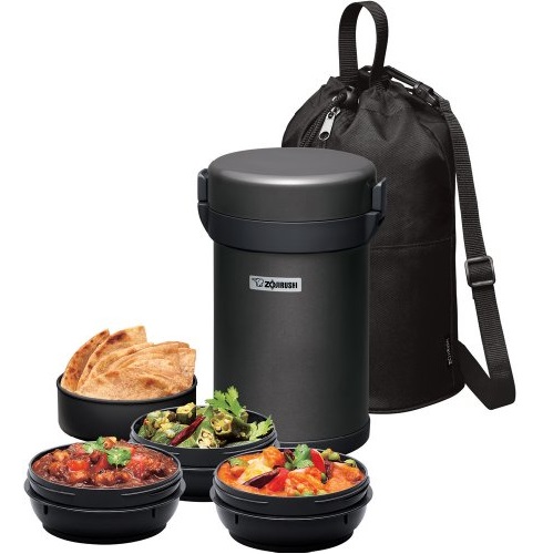 Zojirushi SL-XCE20HG Stainless Steel Vacuum Insulated Tiffin Box, only $46.83, free shipping