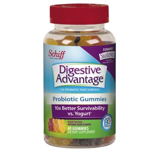 Daily Probiotic Natural Fruit Flavor Gummies, Digestive Advantage (80 Count In A Bottle) - Helps Relieve Minor Abdominal Discomfort & Occasional Bloating, only $亚马逊Prime会员或本次购物总额满$25免运