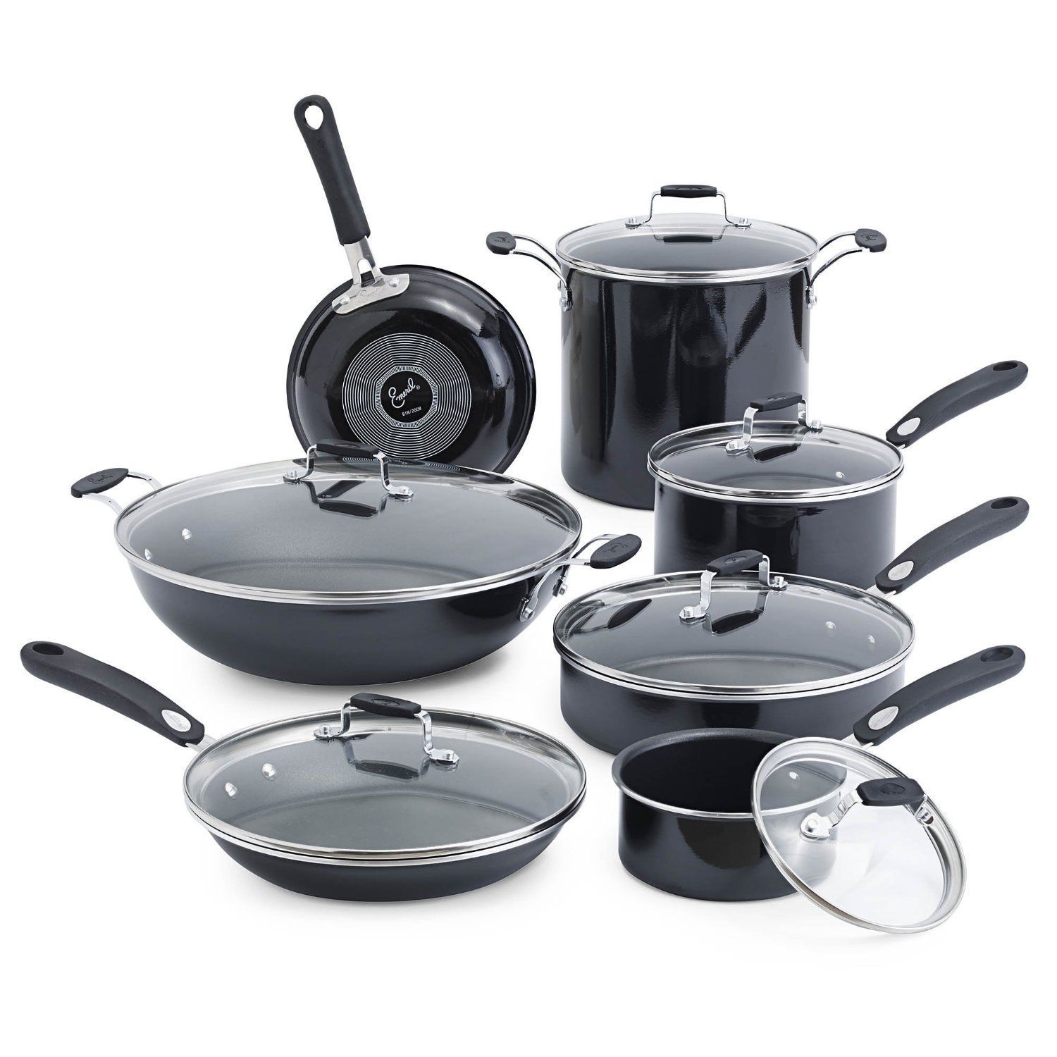 Emeril By All-Clad Hard Enamel Black 13-piece Set, only $109.99, free shipping after using coupon code 