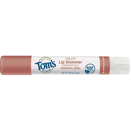 Tom's of Maine 天然維E有機高光唇彩 2.2g/支，共3支，現點擊coupon后僅售$10.48，免運費。三色同價！