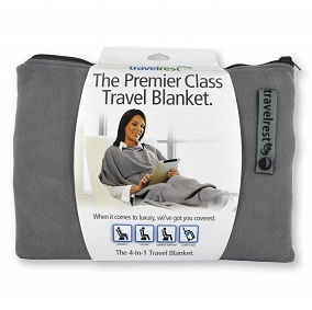 史低价！旅行神器！Travelrest - 4-in-1 Premier 实用便携旅行毛毯，原价$42.95，现仅售$19.95