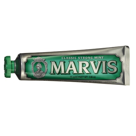 史低價！牙膏界的愛馬仕，Marvis 義大利產 強效薄荷牙膏，3.8oz/75ml，原價$10.50，現僅售$7.35