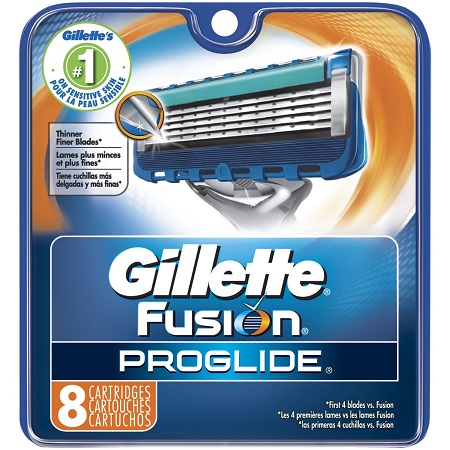 Gillette Fusion Proglide Manual Razor Blade Refills for Men, 8 Count， only $13.47, free shipping after clipping coupon and using SS