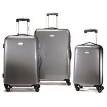 Samsonite Winfield Fashion 3 Piece Nest Spinner Luggage - Black/Silver $249