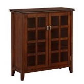 Simpli Home AXCHOL007 Artisan Collection Medium Storage Cabinet, Auburn Brown, 1-Pack $239.39 FREE Shipping