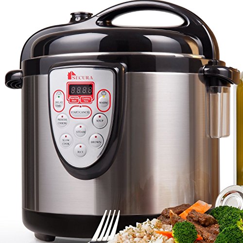 Secura 6-in-1 Programmable Electric Pressure Cooker 6qt, 18/10 Stainless Steel Cooking Pot, only $69.99  , free shipping