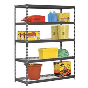 Edsal TRK-602478W5 Heavy Duty Steel Shelving In Black 60x24x78 inches, only $76.04, free shipping