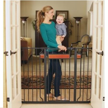Regalo Home Accents Extra Tall Walk Thru Gate, Hardwood and Steel，only $42.86 , free shipping