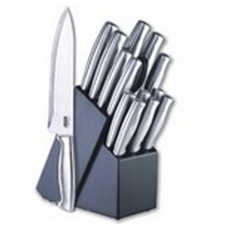 Cook N Home 15-Piece Stainless-Steel Cutlery Set with Storage Block，$24.03