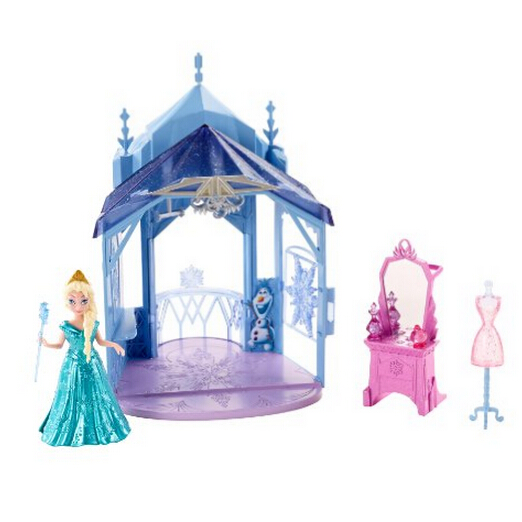史低價！Disney 迪士尼《冰雪奇緣》可翻轉城堡和艾爾莎人偶，現僅$11.89！