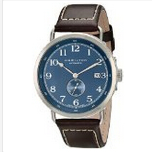史低價！Hamilton 漢密爾頓男士HML- H78455543瑞士自動手錶，原價$1,095.00，現僅$675.46 免費一日寄到！