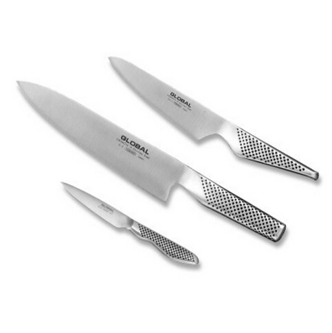 Global G-2338 - 3 Piece Starter Knife Set with Chef's, Utility and Paring Knife，$135.91 & FREE Shipping