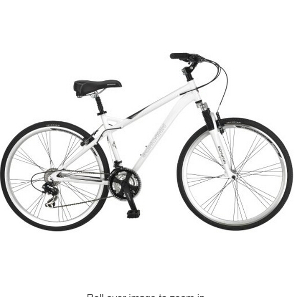 Schwinn Men's Network 3.0 700C Hybrid Bicycle, White, 18-Inch，$199.00