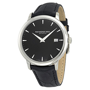 Raymond Weil Toccata Black Dial Black Leather Mens Watch RW-5488-STC-20001, only $299.00, free shipping
