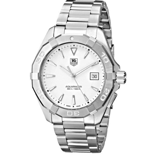 TAG Heuer Men's WAY1111.BA0910 Analog Display Quartz Silver Watch，$1,069.89