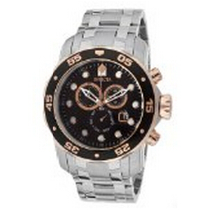 Invicta Men's 80036 Pro Diver Chronograph Black Dial Stainless Steel Watch，$84.99 & FREE Shipping