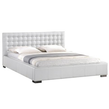 Baxton Studio Madison White Modern Bed with Upholstered Headboard, Queen $338.29 & FREE Shipping.