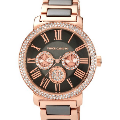 Vince Camuto VC/5001RGTT 女士施華洛世奇水晶玫瑰金色日本石英腕錶 只要$159.38包郵