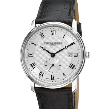 史低價！Frederique Constant 康斯登 男士FC-245M5S6超薄系列瑞士石英腕錶 只要$249.31包郵