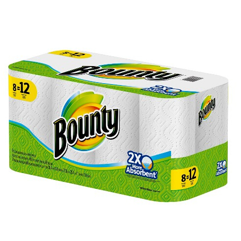 $23.97＋$10Gift Card 3x Bounty Printed Paper Towels 8 Giant Rolls