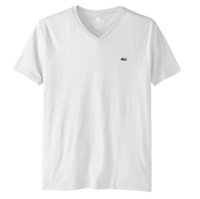 Lacoste Men's Short-Sleeve Pima Cotton V-Neck T-Shirt $29.70 