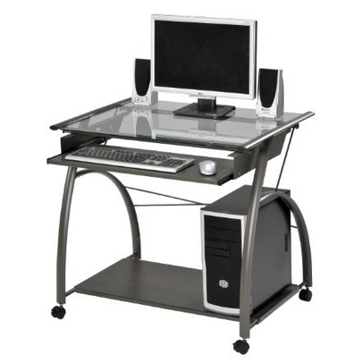 Acme 00118 Vincent Computer Desk, Silver $79.68 & FREE Shipping