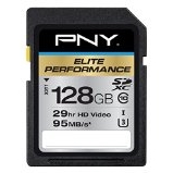 PNY必恩威 Elite Performance 128 GB存储卡，原价$45.20，现仅售$17.99。