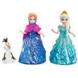 迪斯尼冰雪奇緣Anna，Elsa和Olaf玩偶套裝$9.89