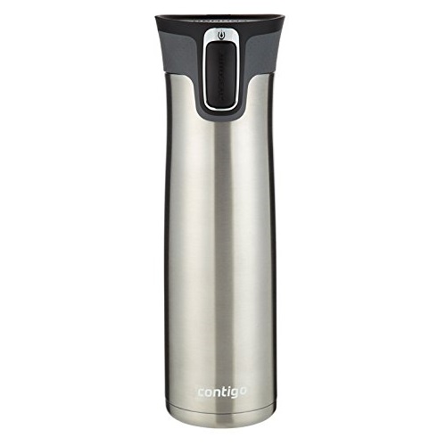 Contigo Autoseal West Loop Stainless Steel Travel Mug with Open-Access Lid, 24-Ounce, Stainless Steel, only $19.60 