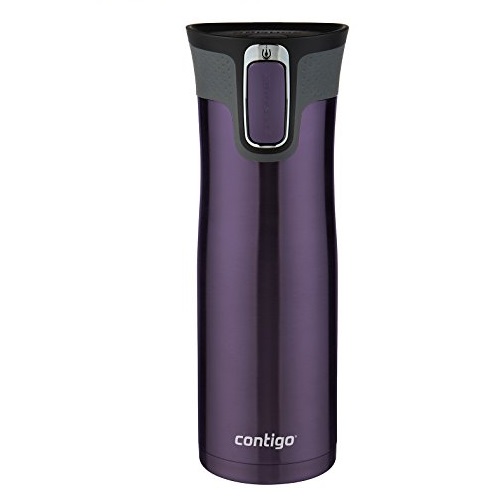 Contigo AUTOSEAL West Loop Stainless Steel Travel Mug with Easy-Clean Lid, 20-Ounce, Violet, only  $12.78