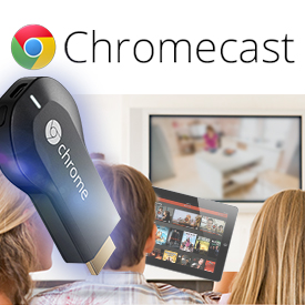 Google Chromecast HDMI Streaming Media Player  (Manufacturer Refurbished) $16.00