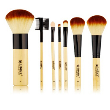 SHANY Bamboo Brush Set with Premium Synthetic Hair, Bamboo Handles and Cotton Pouch: Beauty $5.53 