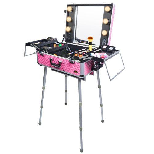 SHANY Cosmetics Studio Togo Makeup Case with Light, Pink, only $449.95, free shipping after clipping coupon 